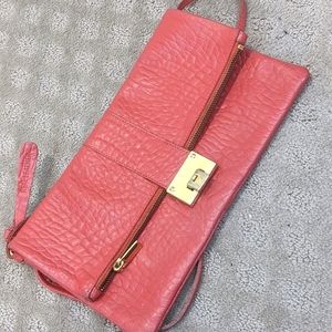 Topshop clutch bag REAL LEATHER